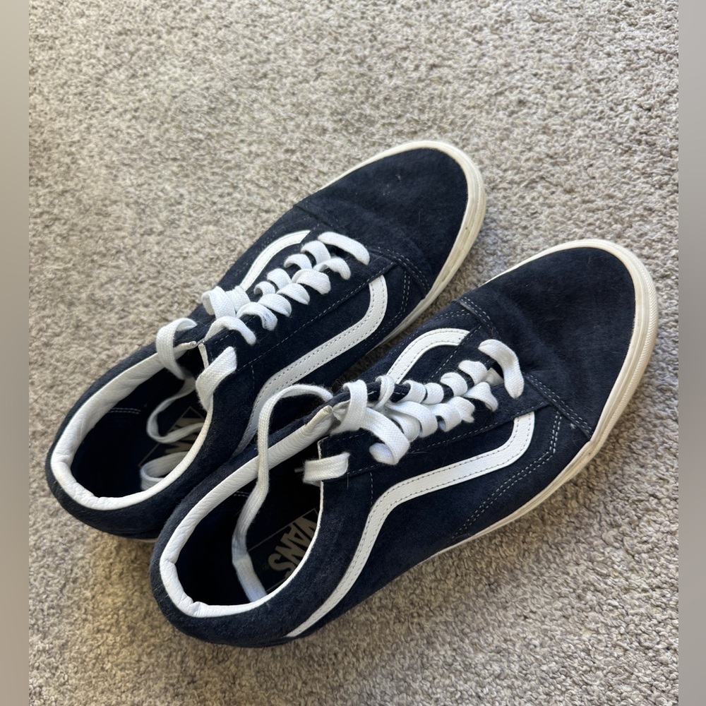 NWOT | Vans Men’s Suede Sneakers | Navy Blue | Size 12 | Water Repellent - Picture 6 of 9